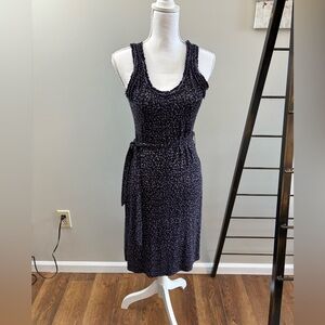Purple and Black Summer Sleeveless Dress Size Small
